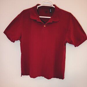 Shirt, Polo, Short, Gap, Red, XL